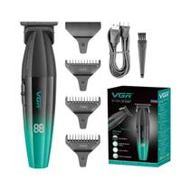 Máquina De Cortar Cabelo Profissional Sem Fio 9000 Rpm Aparador Elétrico Para Homens Vgr V-003 V-906