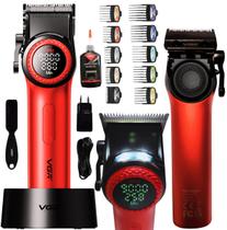 Maquina De Cortar Cabelo Profissional VGR V-001 Com 21 Velocidades 9.000 RPM E 4 Horas De Bateria Maquina De Cortar Cabelo Profissional VGR V-001 Com 21 Velocidades 9.000 RPM E 4 Horas De Bateria
