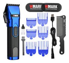 Maquina De Cortar Cabelo Profissional Wmark Ng 121 Display Cor Azul 110v/220v Maquina De Cortar Cabelo Profissional Wmark Ng 121 Display Cor Azul 110v/220v