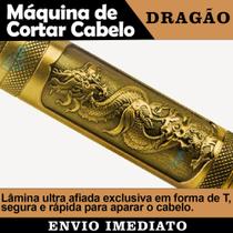 Máquina de Cortar Cabelo Sem Fio Acabamento Perfeito Dragão Lâmina Ultra Afiada Barbearia