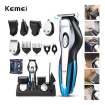 Máquina de Cortar Cabelo Sem Fio Kemei 11 em 1 - Aparador de Barba e Pelos Profissional