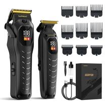 Máquina de cortar cabelo SUPRENT Professional sem fio para homens preta Máquina de cortar cabelo SUPRENT Professional sem fio para homens preta
