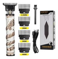 Maquina De Cortar Cabelo Trimmer T9 Dragão Branco