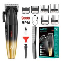 Máquina de cortar cabelo VGR 003 Fresh Fade Professional LED 9000 RPM Máquina de cortar cabelo VGR 003 Fresh Fade Professional LED 9000 RPM
