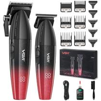 Máquina de cortar cabelo VGR 640 Professional para homens sem fio vermelha Máquina de cortar cabelo VGR 640 Professional para homens sem fio vermelha