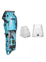 Maquina de Cortar Cabelo Wmark Ng 308/408 Com Visor Azul + Base Carregadora Cs01 Maquina de Cortar Cabelo Wmark Ng 308/408 Com Visor Azul + Base Carregadora Cs01
