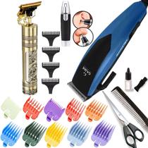 Maquina De Cortar Cabelos Gama Italy Profissional Motor Magnetic Inox Cortador 10 Pentes 0 a 25mm Aparador