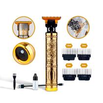 Maquina De Cortar Cabelos110 220V Dragao Acabamento Detalhe Barba Pelos