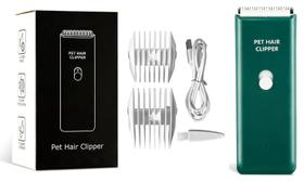 Máquina de cortar cães Tileen Quiet Lavável USB Recarregável Verde Máquina de cortar cães Tileen Quiet Lavável USB Recarregável Verde
