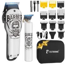 Máquina de cortar e aparar cabelo BESTBOMG Ceramic T-Blade sem fio Máquina de cortar e aparar cabelo BESTBOMG Ceramic T-Blade sem fio