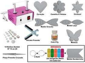 Máquina De Cortar E Selar Fita Fuxico Molde Alicate - K07