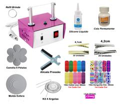 Máquina De Cortar Fita + Fitas Cetim + Cola - Kit Ventura Máquina De Cortar Fita + Fitas Cetim + Cola - Kit Ventura