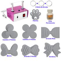 Máquina De Cortar Fita Fuxico Camélia Gravata Cola Laço - K2 Máquina De Cortar Fita Fuxico Camélia Gravata Cola Laço - K2