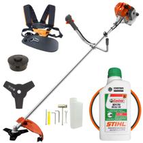 Máquina de Cortar Grama Á Gasolina Tekna RL430ACNTK 2T 43cc 1,7HP Roçadeira Lateral de Alta Performance Com Faca 3 Pontas e Carretel Nylon + ÓLEO CASTROL STIHL 2T DE 500ML Máquina de Cortar Grama Á Gasolina Tekna RL430ACNTK 2T 43cc 1,7HP Roçadeira Lateral de Alta Performance Com Faca 3 Pontas e Carretel Nylon + ÓLEO CASTROL STIHL 2T DE 500ML