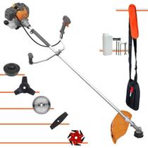 Máquina de Cortar Grama À Gasolina Tekna RL520-P 2T 52cc 2HP 10.000rpm Roçadeira Profissional Completa Multifuncional Com 5 Opções de Cortes