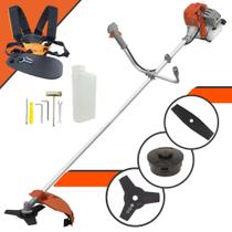 Máquina de Cortar Grama À Gasolina Tekna RL520ACG2 2T 52cc 2HP de Alta Performance Completa Com Carretel de Nylon + Lâmina 2 Pontas + Lâmina 3 Pontas Máquina de Cortar Grama À Gasolina Tekna RL520ACG2 2T 52cc 2HP de Alta Performance Completa Com Carretel de Nylon + Lâmina 2 Pontas + Lâmina 3 Pontas