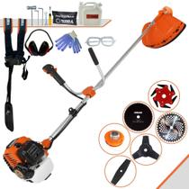 Máquina de Cortar Grama À Gasolina Terra GR520XP 52cc 2,5HP 6500rpm Ideal Para Todos os Tipos de Trabalhos Completa C/ Lâminas 2 Pontas, 3 Pontas, 6 Pontas, 40 Dentes, 80 Dentes e Carretel Nylon + EPI