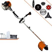 Máquina de Cortar Grama À Gasolina Terra GRHB430 Bipartida 43cc 1,7HP 12000rpm Ideal Para Todos os Tipos de Trabalhos Completa Com Lâminas 2 Pontas, 3 Pontas, 6 Pontas, 40 Dentes, 80 Dentes e Carretel Máquina de Cortar Grama À Gasolina Terra GRHB430 Bipartida 43cc 1,7HP 12000rpm Ideal Para Todos os Tipos de Trabalhos Completa Com Lâminas 2 Pontas, 3 Pontas, 6 Pontas, 40 Dentes, 80 Dentes e Carretel