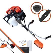 Máquina de Cortar Grama Á Gasolina Terra GRHB430 Roçadeira Bipartida Profissional 43cc 2T 1,7Hp Completa Com Faca 2 Pontas e Carretel Nylon