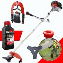 Máquina de Cortar Grama Á Gasolina Toyama RT43-L 2T 43cc 1,7HP Roçadeira Profissional de Alta Performance Com Faca 3 Pontas e Carretel Nylon + ÓLEO 2 TEMPOS 500ML Máquina de Cortar Grama Á Gasolina Toyama RT43-L 2T 43cc 1,7HP Roçadeira Profissional de Alta Performance Com Faca 3 Pontas e Carretel Nylon + ÓLEO 2 TEMPOS 500ML