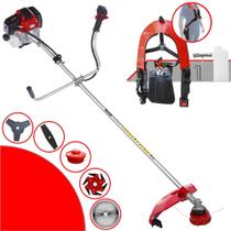 Máquina de Cortar Grama À Gasolina Toyama RT52L 2 Tempos 52cc 2HP 10.000rpm Roçadeira Com Sistema Antivibração Multifuncional Com 5 Opções de Cortes