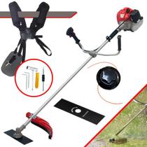 Máquina de Cortar Grama Anmax CG430P TB À Gasolina Motor 2T 43cc 2HP 9.000rpm Alta Potência e Rotação Roçadeira Lateral Profissional Com Lâmina 2 Pontas e Carretel de Nylon Máquina de Cortar Grama Anmax CG430P TB À Gasolina Motor 2T 43cc 2HP 9.000rpm Alta Potência e Rotação Roçadeira Lateral Profissional Com Lâmina 2 Pontas e Carretel de Nylon