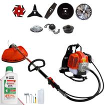 Máquina de Cortar Grama Costal Profissional À Gasolina Terra GRC430 43cc 1,7HP de Potência Roçadeira Completa Com 8 Opções de Cortes + ÓLEO STIHL Máquina de Cortar Grama Costal Profissional À Gasolina Terra GRC430 43cc 1,7HP de Potência Roçadeira Completa Com 8 Opções de Cortes + ÓLEO STIHL