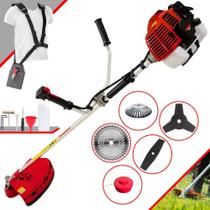 Máquina de Cortar Grama Kawashima KW43L À Gasolina 43cc 1,7HP 10.000rpm Roçadeira Lateral Completa Com Carretel Nylon + Lâmina 2 Pontas + Lâmina 3 Pontas + Lâmina 40 Dentes + Escova de Aço Circular Máquina de Cortar Grama Kawashima KW43L À Gasolina 43cc 1,7HP 10.000rpm Roçadeira Lateral Completa Com Carretel Nylon + Lâmina 2 Pontas + Lâmina 3 Pontas + Lâmina 40 Dentes + Escova de Aço Circular