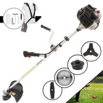 Máquina de Cortar Grama Kawashima KW52-LE À Gasolina 52cc 2T 2,5HP de Potência 10.000rpm Roçadeira Lateral Completa Com Carretel Nylon + Lâmina 2 Pontas + Lâmina 3 Pontas + Lâmina Circular Vídea Máquina de Cortar Grama Kawashima KW52-LE À Gasolina 52cc 2T 2,5HP de Potência 10.000rpm Roçadeira Lateral Completa Com Carretel Nylon + Lâmina 2 Pontas + Lâmina 3 Pontas + Lâmina Circular Vídea
