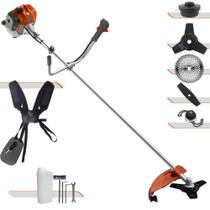 Máquina de Cortar Grama Profissional À Gasolina Tekna RL520ACNTK 2 Tempos 52cc 2HP 9.000rpm Roçadeira Completa Multifunções Com 5 Opções de Cortes Máquina de Cortar Grama Profissional À Gasolina Tekna RL520ACNTK 2 Tempos 52cc 2HP 9.000rpm Roçadeira Completa Multifunções Com 5 Opções de Cortes