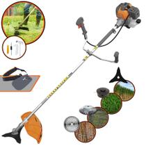 Máquina de Cortar Grama Tekna RL520-P 52cc 2HP Roçadeira Completa Com Faca 3 Pontas, Faca 40 Dentes + Carretel Nylon + Escova de Aço 38 Cerdas Máquina de Cortar Grama Tekna RL520-P 52cc 2HP Roçadeira Completa Com Faca 3 Pontas, Faca 40 Dentes + Carretel Nylon + Escova de Aço 38 Cerdas