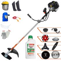 Máquina de Cortar Grama Terra GRH-520 52cc 2,5HP Para Todos os Tipos de Trabalhos Com Lâminas 2 Pontas, 3 Pontas, 6 Pontas, 40 Dentes, 80 Dentes, Trimmer, Escova e Carretel Nylon + EPI + ÓLEO STIHL 2T Máquina de Cortar Grama Terra GRH-520 52cc 2,5HP Para Todos os Tipos de Trabalhos Com Lâminas 2 Pontas, 3 Pontas, 6 Pontas, 40 Dentes, 80 Dentes, Trimmer, Escova e Carretel Nylon + EPI + ÓLEO STIHL 2T