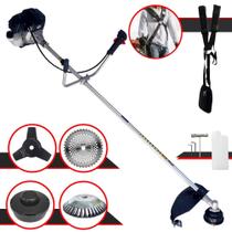 Máquina de Cortar Grama Toyama RT43LB-25A 43cc 1,7HP Roçadeira Completa Com Faca 3 Pontas, Faca 40 Dentes + Carretel Nylon + Escova de Aço 38 Cerdas Máquina de Cortar Grama Toyama RT43LB-25A 43cc 1,7HP Roçadeira Completa Com Faca 3 Pontas, Faca 40 Dentes + Carretel Nylon + Escova de Aço 38 Cerdas