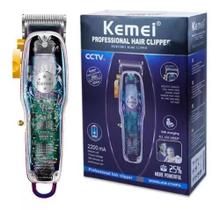 Máquina De Corte Kemei Hair Clipper 2706-pg 3d Transparente