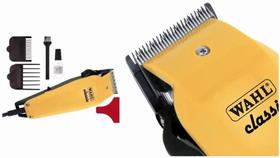 Máquina De Corte Profissional Com Fio Wahl Classic 220v + 2 pentes extra