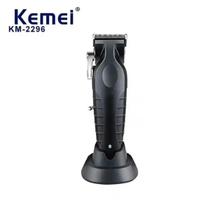Máquina de Corte Profissional Kemei KM-2296 Cabelo e Barba Recarregável 110-220v