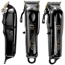 Maquina De Corte Profissional Magic Clip Black Cordless Wahl Preto