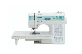 Máquina de Costura Brother QB 9110L com 100 pontos 110/220 V + kit Premium com tesoura e suporte de linhas