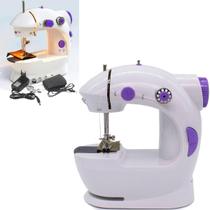 Máquina De Costura Compacta Mini Leve E Prática Rosa
