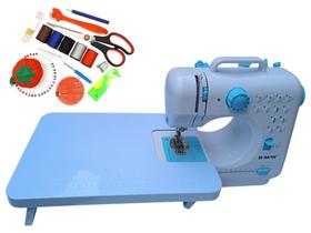 Maquina de costura Doméstica Multifuncional Mesa Extensora e Kit de Linha