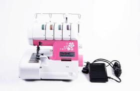 Máquina De Costura Doméstica Overloque Ss-320 Rosa- 220V - Sun Special