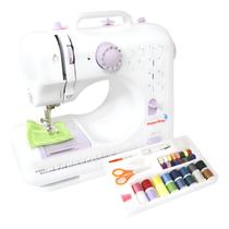 Máquina de Costura Elétrica Portátil 12 Pontos Kit Agulhas Pedal Luz Alça Importway Iwmc-505C