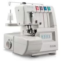 Máquina de Costura Elgin Portátil Overlock 1000 220V Branca