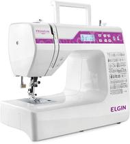 Maquina de Costura Elgin Premium Jx10000 Branco/rosa Bivolt