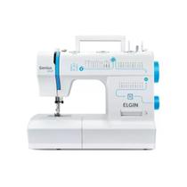 Máquina de Costura Genius Plus JX 4035 31 Pontos Branca Azul Elgin