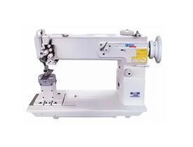 Máquina de costura industrial coluna com transporte triplo