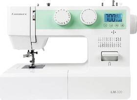 Máquina de Costura Lanmax Portátil 24 Pontos Doméstica Bivolt Servo Motor c/painel Eletrônico 100w