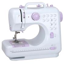 Máquina de Costura Multifuncional Portátil Branca Kit de Costura e Agulha