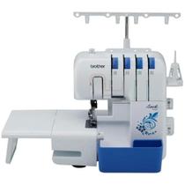 Máquina de Costura Overlock Brother 3534DT 2 Agulhas 4 Linhas Todos os Tecidos Portátil 110v