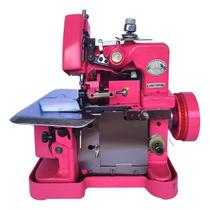 Máquina de Costura Overlock Overloque Semi Industrial Portátil Importway IWMC-506 Rosa